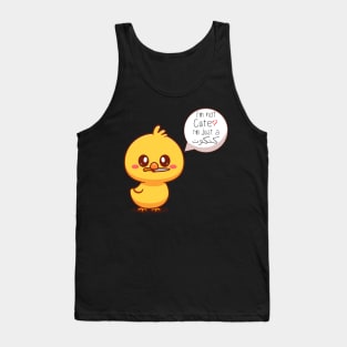 Cute Funny Chick Multilingual Speech Caution Tank Top